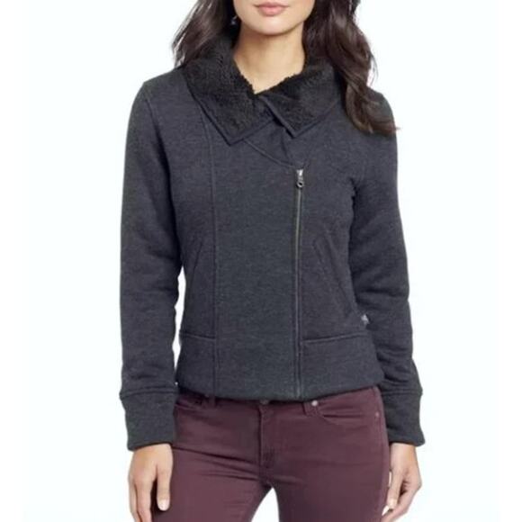 Prana Grace Jacket Women's Charcoal Gray Full Zip Small - Picture 1 of 8